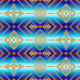 Cotton Fabric Thunderbird #647 Blue - Half Yard