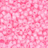 11/0 Toho Seed Beads #969 Neon Carnation Lined Crystal 8-9g Vial