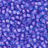 11/0 Toho Seed Beads #938 Pink Lined Aqua 8-9g Vial