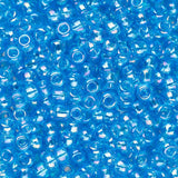 11/0 Toho Seed Beads #163B Transparent Rainbow Dark Aqua 8-9g Vial
