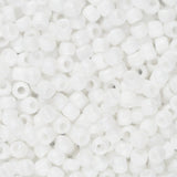 11/0 Toho Seed Beads #761 Matte Opaque Rainbow White 8-9g Vial