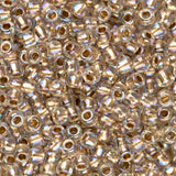11/0 Toho Seed Beads #994 Gold Lined Rainbow Crystal 8-9g Vial