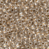 11/0 Toho Seed Beads #989 Gold Lined Crystal 8-9g Vial