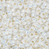 11/0 Toho Seed Beads #2100 Silver Lined Milky White 8-9g Vial