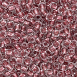 11/0 Toho Seed Beads #1015 Blush Lined Crystal 8-9g Vial