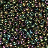 11/0 Toho Seed Beads #509 Higher Metallic Iris Purple/Green 8-9g Vial