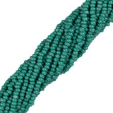 13/0 Czech Charlottes #53240 Opaque Forest Green 12str/Hank