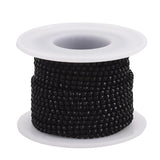 Metal Rhinestone Banding 2mm Jet Black 10yd/pk