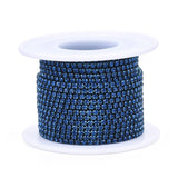 Metal Rhinestone Banding 2mm Light Sapphire 10yd/pk