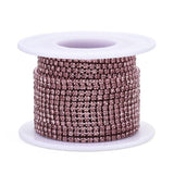 Metal Rhinestone Banding 2mm Light Rose 10yd/pk