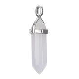 Quartz Crystal Point, Capped Gemstone Pendant 1/pk
