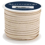 Realeather Suede 1/8" Lace 25yd Beige