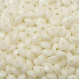 Rondelle Plastic Beads 5mm White 1000/pk