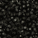 Rondelle Plastic Beads 5mm Black 1000/pk