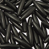 Spaghetti Beads Opaque Black 1000/pk