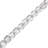 Chinese Crystal Cube 6mm Crystal 21" Strand
