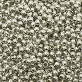 Round Plastic Pearls 3mm Metallic Silver 1000/pk