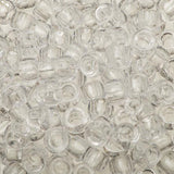 Crow Plastic Beads 9x6mm Transparent Crystal 100/pk