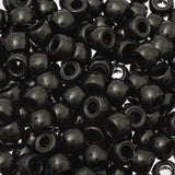 Crow Plastic Beads 9x6mm Opaque Black 100/pk