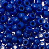 Crow Plastic Beads 9x6mm Opaque Royal Blue 100/pk