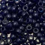 Crow Plastic Beads 9x6mm Opaque Navy 100/pk