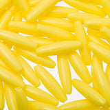 Spaghetti Beads Opaque Yellow 100/pk