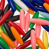 Spaghetti Beads Opaque Multi 100/pk