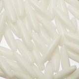 Spaghetti Beads Opaque White 1000/pk