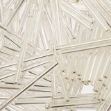 30mm Czech Bugle Beads Silver Lined Crystal 25g Bag