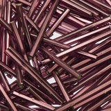 30mm Czech Bugle Beads Silver Lined Purple 25g Bag