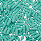 Czech Wampum Beads 8x3mm Matte Turquoise 21g