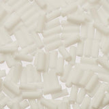 Czech Wampum Beads 8x3mm Matte White 20g