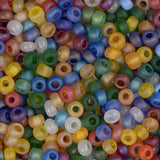 10/0 Czech Seed Beads #070 Tr Matte Iris Mix 22g