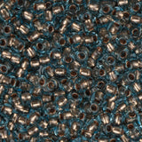 10/0 Czech Seed Beads #056 Copper Lined Aqua 22g