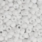 8/0 Czech Seed Beads #002 Opaque White 22g