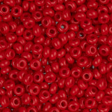 10/0 Czech Seed Beads Opaque Medium Red 500g
