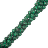 Malachite Beads 6mm Round (Synthetic/Dyed) 15-16" Strand