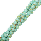Turquoise Beads 6mm Round (Synthetic/Dyed) 15-16" Strand