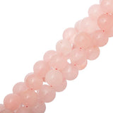 Rose Quartz Beads (Natural) 10mm Round 15-16" Strand