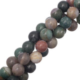 Indian Agate Beads 10mm Round (Natural) 15-16" Strand