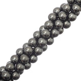 Hematite Beads 8mm Round Grade AA (Synthetic) 15-16" Strand