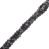 Snowflake Obsidian Beads 4mm Round (Natural) 15-16" Strand