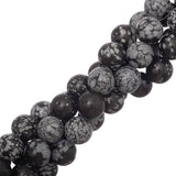 Snowflake Obsidian Beads 10mm Round (Natural) 15-16" Strand