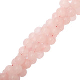 Rose Quartz Beads (Natural) 8mm Round 15-16" Strand