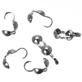 Crimp Cover with Loop Nickel 100/pk