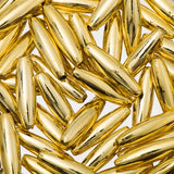 Spaghetti Beads Metallic Gold 500/pk