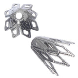 Bead Caps 9mm Nickel 10/pk