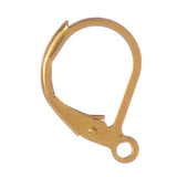 Boucles d'Oreilles Doré à Levier 10/pk