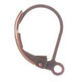 Lever Back Ear Wire 15mm Antique Copper 10/pk