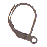 Lever Back Ear Wire 15mm Gunmetal 10/pk